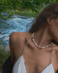 NECKLACE WITH PEARLS OF DIFFERENT SHAPES