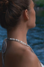 NECKLACE WITH PEARLS OF DIFFERENT SHAPES
