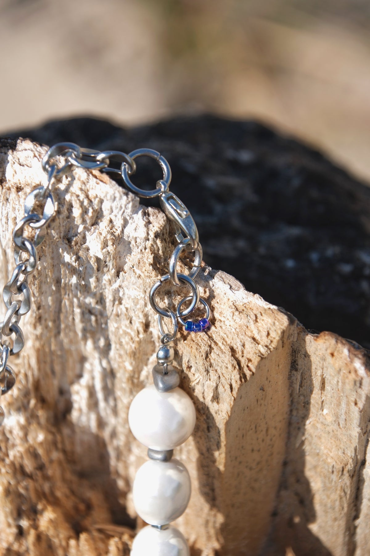 PEARL AND CHAIN NECKLACE