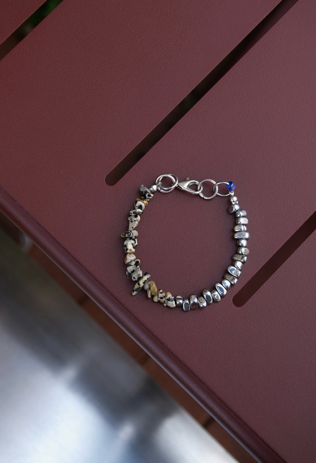 STONE & HEMATITE BRACELET